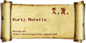 Kurtz Morella névjegykártya